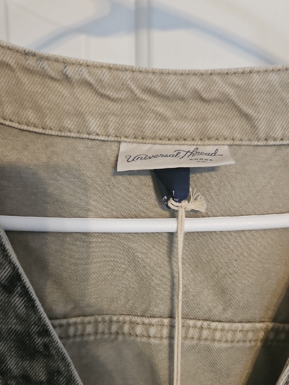 NWT Universal Thread Neutral Leopard-Pattern Denim Vest - Picture 2 of 4